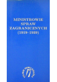 Ministrowie spraw zagranicznych ( 1919 - 1939 )