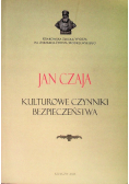 Kulturowe czynniki bezpieczeństwa
