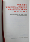 Obrzędy chrześcijańskiego wtajemniczenia dorosłych