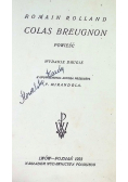 Colas Breugnon 1923 r.