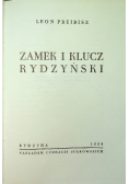 Zamek i klucz Rydzyński, reprint z 1938 r.