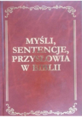 Myśl sentencje przysłowia w Biblii