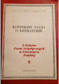 Konteksty nauki o literaturze