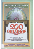 200 obiadów Kompletne menu z przepisami