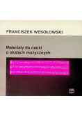 Materiały do nauki o skalach muzycznych