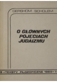 O głównych pojęciach Judaizmu