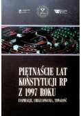 Piętnaście lat konstytucji RP z 1997 roku