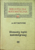 Elementy logiki matematycznej