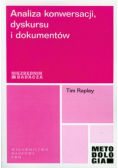 Analiza konwersacji dyskursu i dokumentów