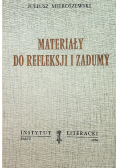 Materiały do refleksji i zadumy