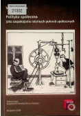 Polityka Społeczna jako zaspokajanie potrzeb społecznych