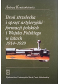 Broń strzelecka i sprzęt artyleryjski formacji polskich i Wojska Polskiego w latach 1914 - 1939