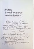 Słownik gwarowy ziemi radomskiej