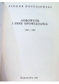 Sobowtór i inne opowiadania 1846 - 1848