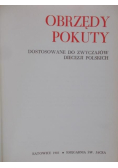 Obrzędy pokuty Dostosowanie do zwyczajów diecezji polskich