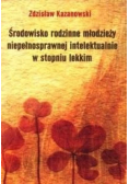 Środowisko rodzinne młodzieży niepełnosprawnej intelektualnie w stopniu lekkim