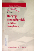 Decyzje menedżerskie o sztuce zarządzania