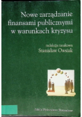Nowe zarządzanie finansami publicznymi w warunkach kryzysu