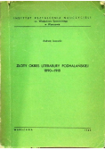 Złoty okres literatury podhalańskiej