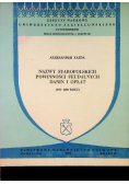 Nazwy staropolskich powinności feudalnych danin i opłat