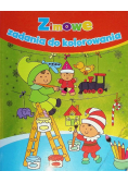 Zimowe zadania do kolorowania