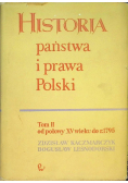 Historia państwa i prawa Polski Tom II