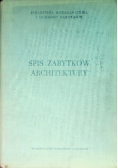 Spis zabytków architektury i budownictwa