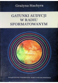 Gatunki audycji w radiu sformatowanym