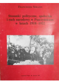 Stosunki polityczne, społeczne i ruch narodowy w Pszczyńskiem w latach 1918-1922