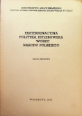 Eksterminacyjna polityka hitlerowska wobec narodu polskiego