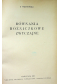Równania różniczkowe zwyczajne
