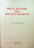 Mszał Rzymski dla diecezji polskich