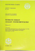 Wybrane działy analizy instrumentalnej