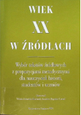 Wiek XX w źródłach