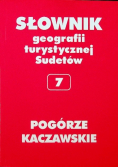 Słownik geografii turystycznej Sudetów 7 Pogórze Kaczawskie