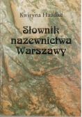 Słownik nazewnictwa Warszawy