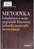 Metodyka kompleksowej oceny gospodarki finansowej jednostki samorządu terytorialnego