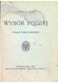 Staff Wybór poezyj 1923 r.