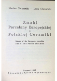 Znaki Porcelany Europejskiej i Polskiej Ceramiki 1949 r.