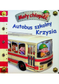 Mały chłopiec Autobus szkolny Krzysia