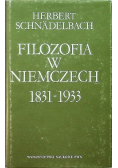 Filozofia w Niemczech 1831  1933