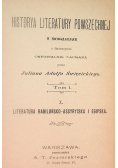 Historya literatury powszechnej Tom I 1901 r.