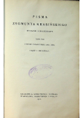 Pisma Zygmunta Krasińskiego Tom VIII 1912 r.