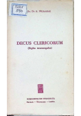 Decus Clericorum Etyka towarzyska