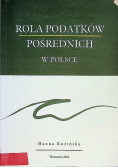 Rola podatków pośrednich w Polsce