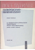 O teoretycznoliterackich tradycjach prozy dokumentarnej