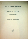 Melodie ludowe na fortepian