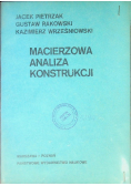 Macierzowa analiza konstrukcji