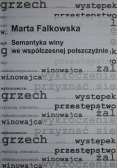 Semantyka winy we współczesnej polszczyźnie