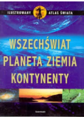 Ilustrowany Atlas Świata Wszechświat Planeta Ziemia Kontynenty